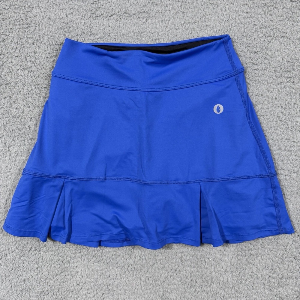 Dona Jo Skort Womens Small Royal  Blue Ruffle Tennis Golf Athletic Skirt